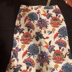 J.crew lined skirt with flounce hem